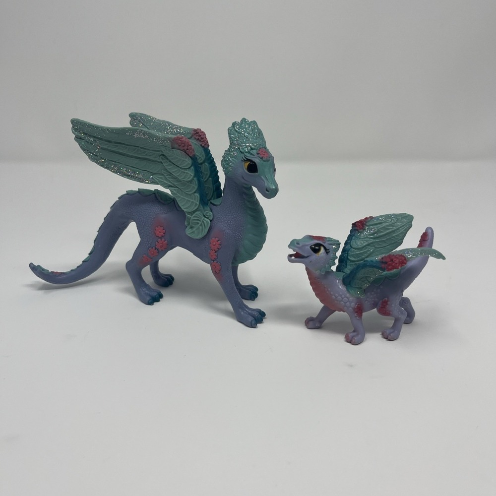 Schleich Flower Dragon and Baby Flower Dragon 70592